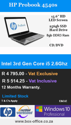 Hp Probook 4540s 3rd Gen i5 Laptop